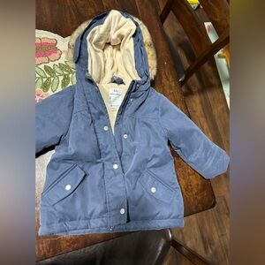VERTBAUDET BLUE WINTER COAT size 18 months